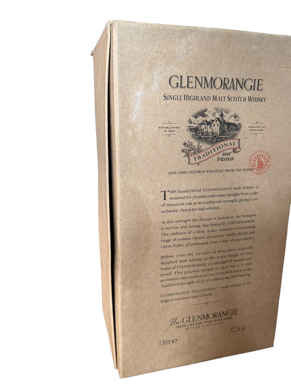 Glenmorangie Traditional 100° Proof Single Malt Scotch Whisky, 1L, 57.2% ABV